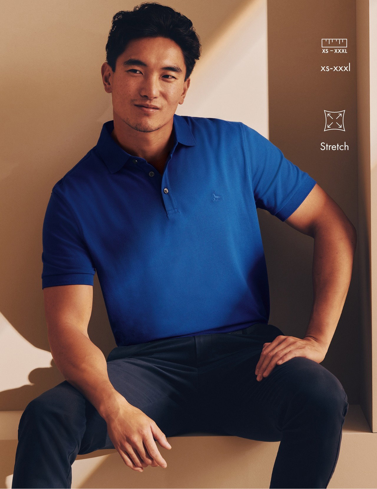 Pique Polo - Cobalt Blue