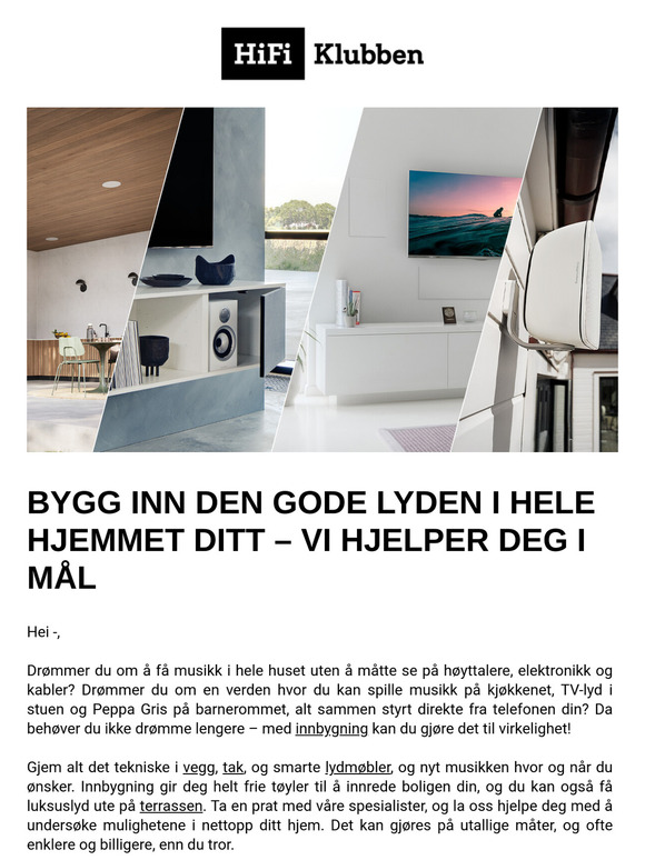 Bygg med lyd | Fyll hjemmet ditt med usynlig lyd fra tak og vegger