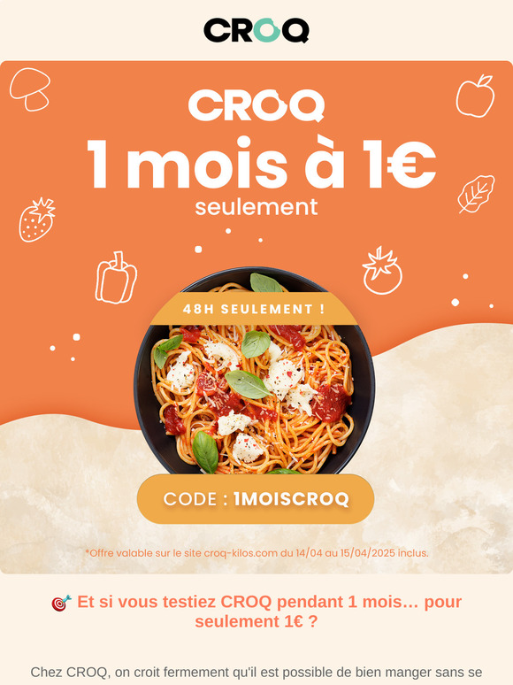 🎉 1 mois de rééquilibrage alimentaire pour 1€ seulement  !