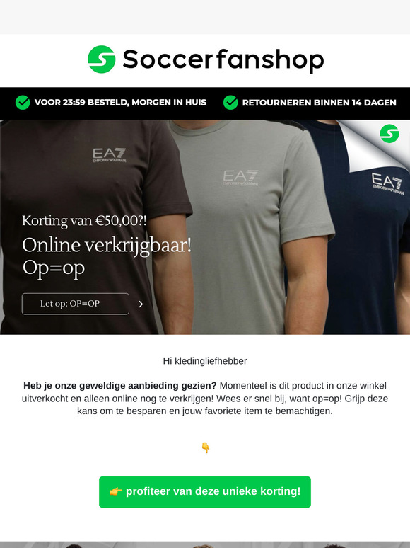 Korting van €50,00?! 😲
