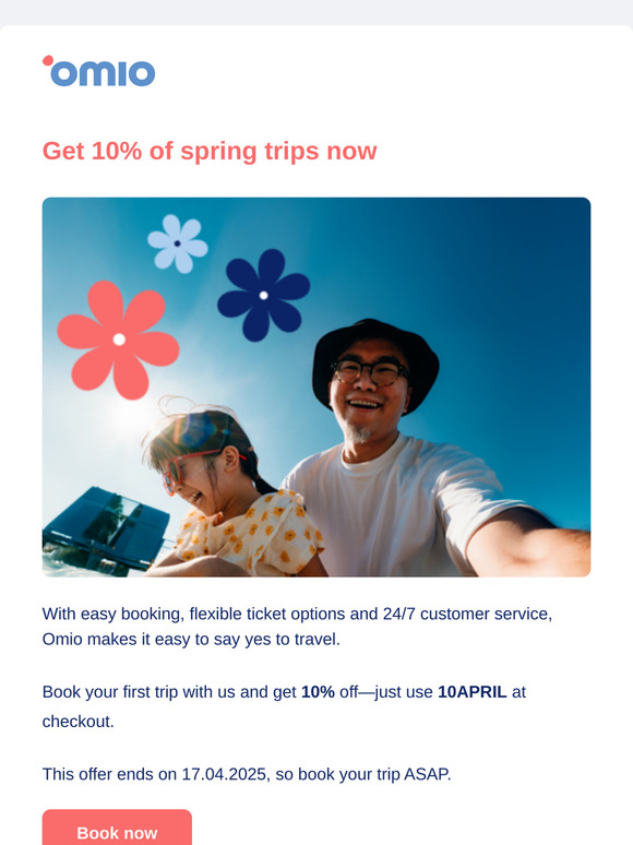🌸 10% off your first trip 🌸