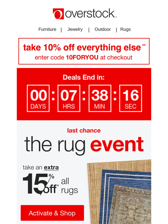 🚨 Last Chance 🚨 The Rug Event is About to End