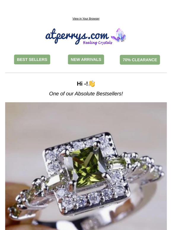 Have you seen this Peridot and White Topaz ring?
