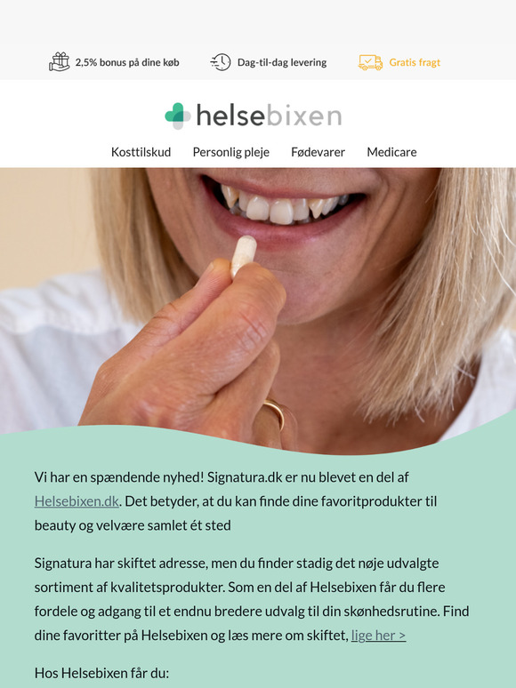 Signatura er blevet en del af Helsebixen 💚 Hvad betyder skiftet for dig?