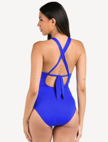 Island Goddess High Neck Keyhole One Piece Swimsuit