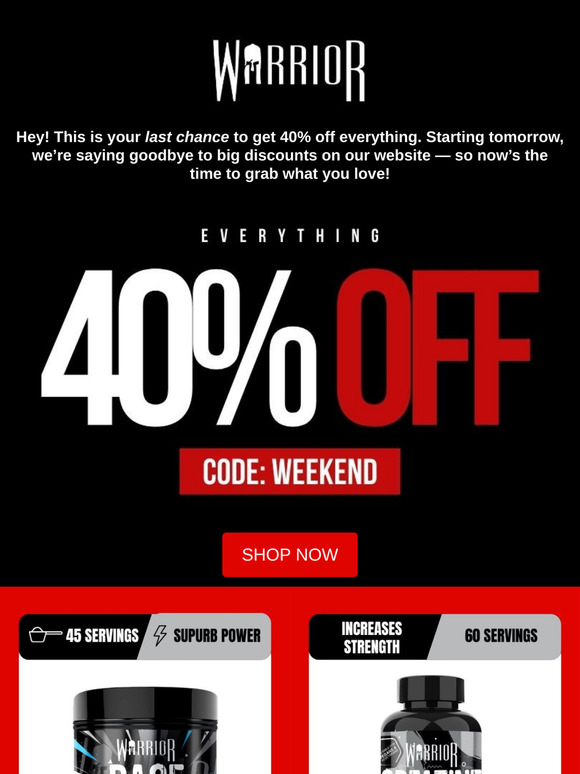 Extended: 40% Off – Final Chance!