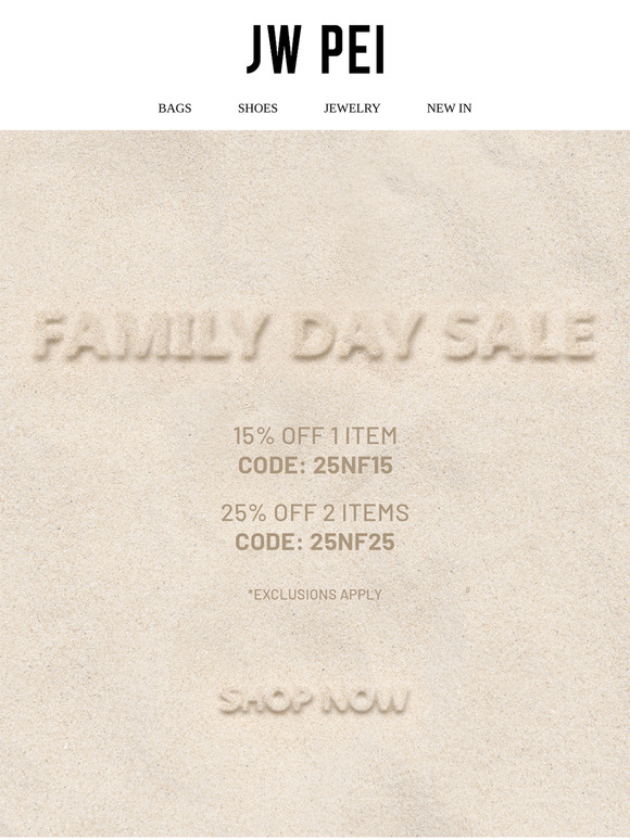 GET 25% OFF🎁FAMILY DAY SALE