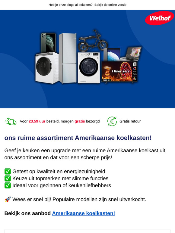 Nieuwe Amerikaanse koelkast nodig? Topkwaliteit voor minder geld!