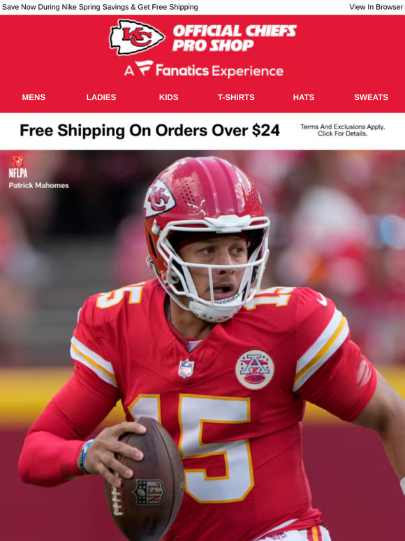 Rep For Less: 20% Off Chiefs Nike Jerseys!
