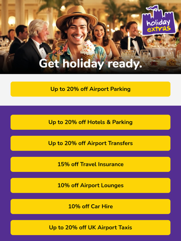 Airport Parking: Book through this email for up to 20% off