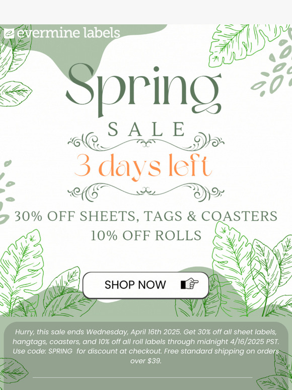 🌺 3 Days left | Spring Sale🌺