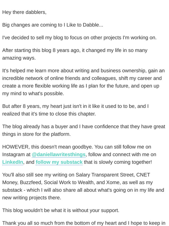 Big changes coming