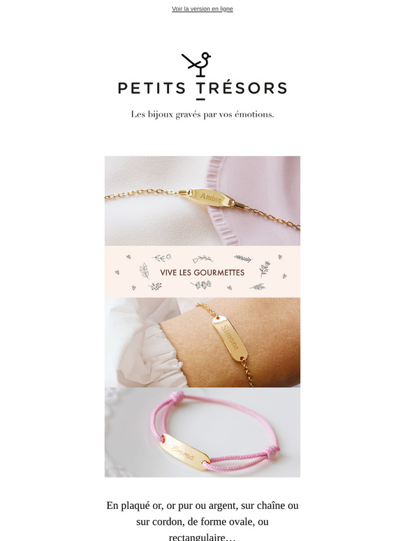 Découvrez votre collection de gourmettes ❤️