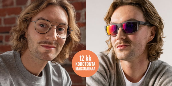 Kahdet lasit, yksi hinta - ja 12 kk korotonta maksuaikaa