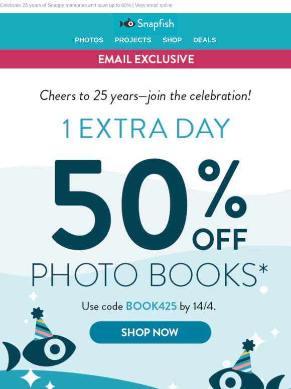 🎉 Celebrate as if it's our birthday - 1 extra day for books!