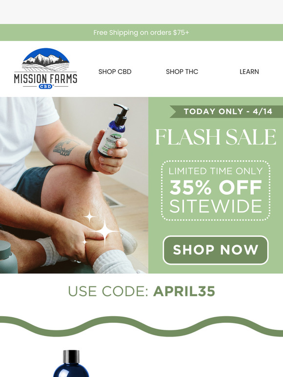 35% off to welcome you back!