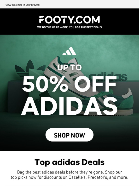 Up to 50% OFF adidas Football ⚽