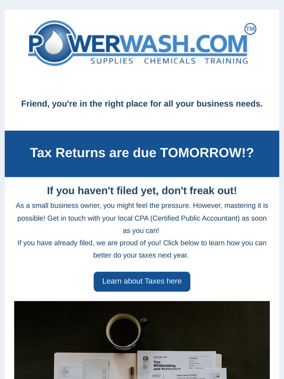 📈 Friend, Time to File Your Tax Returns!