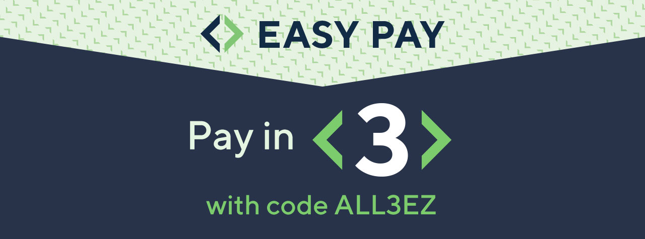 Easy pay on everything with code ALL3EZ