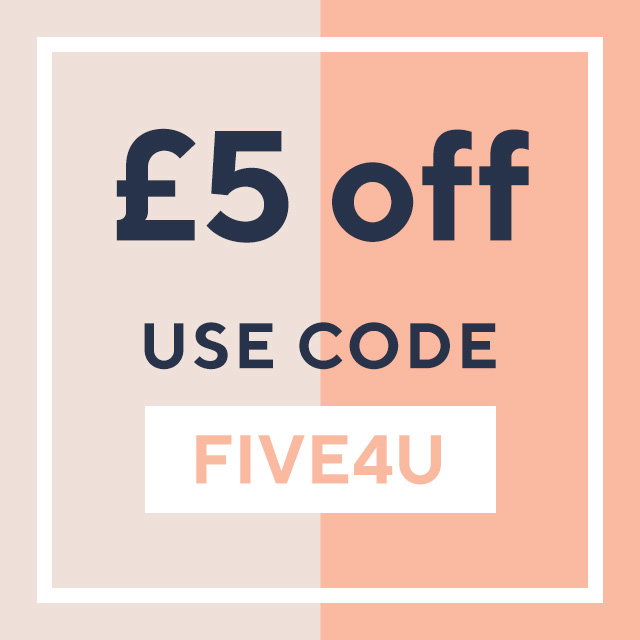 £5 off with code FIVE4U