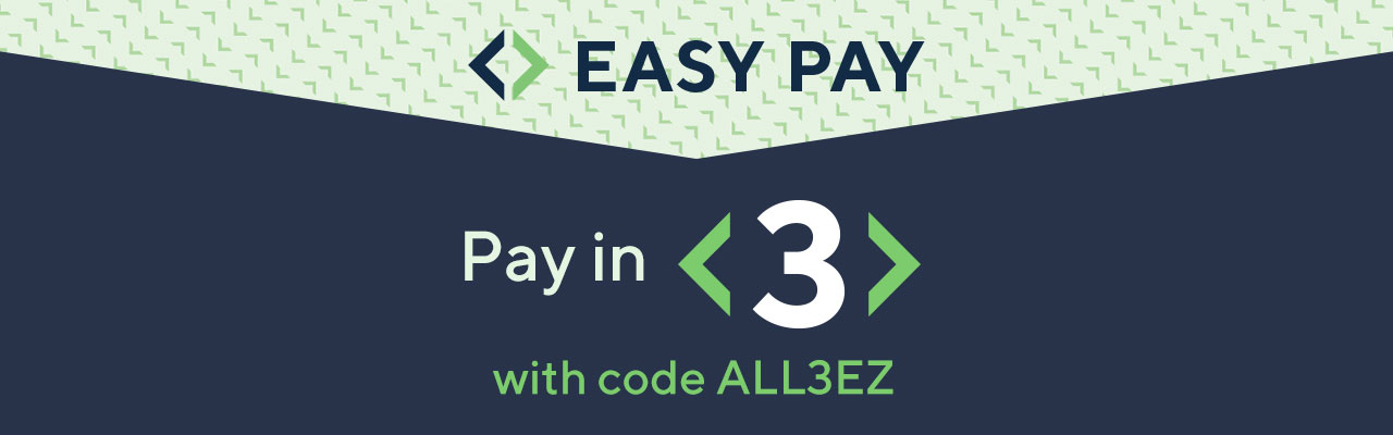 Easy pay on everything with code ALL3EZ
