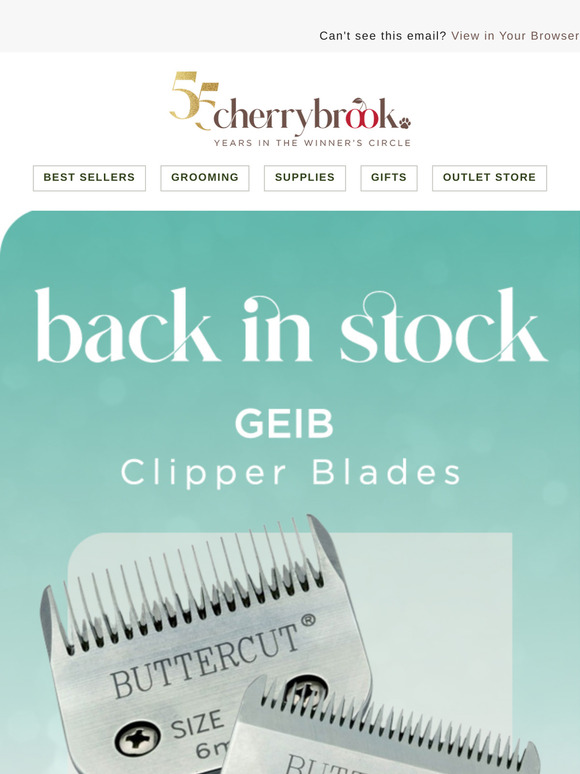 Back In Stock: Geib Clipper Blades 🐶