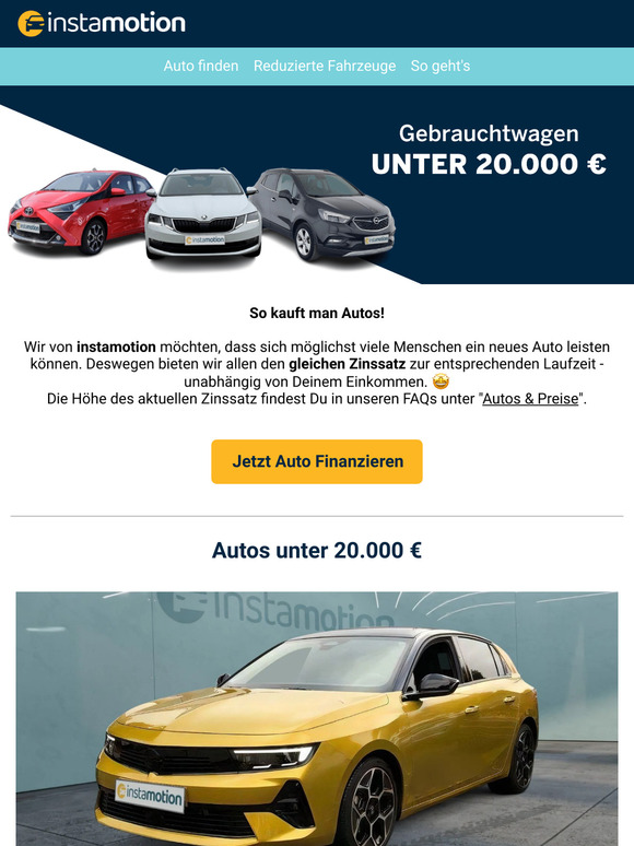 Schockierend  günstig! Dein Wunschauto für nur...