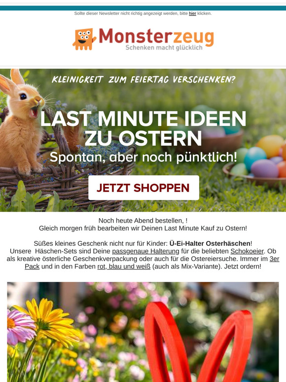 Last Minute Ostergeschenk: Kreative Ü-Ei Halter Osterhäschen!! Sets in 3 Farben!!