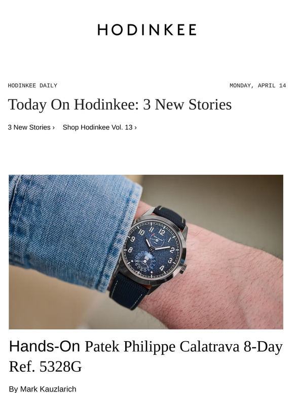 Hodinkee Daily | 04/14/2025