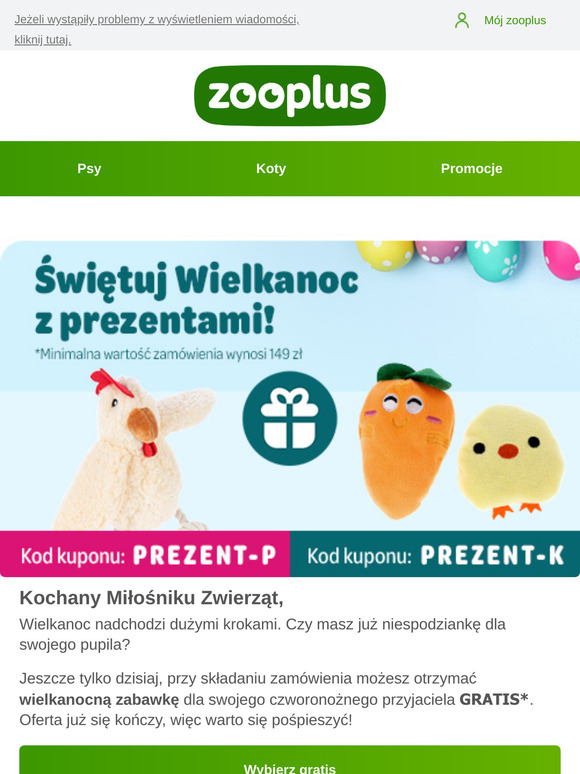 Ostatnia szansa na gratisy Wielkanocne! 🐣🐇