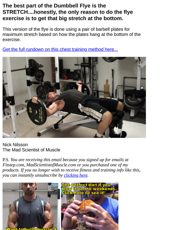 A weird way to use barbell plates for more effective chest training...