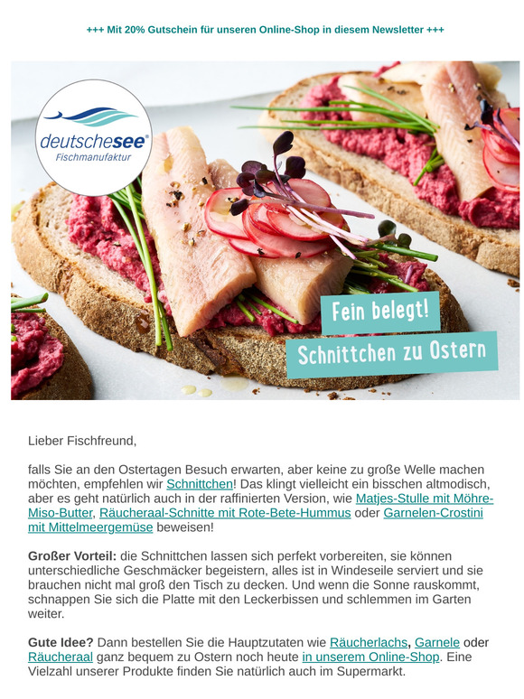 🍞+🐟 Osterbrunch mit Seafood-Schnittchen