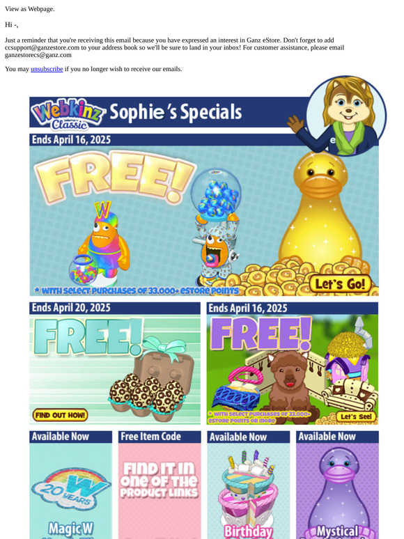 Free Item Code Inside!