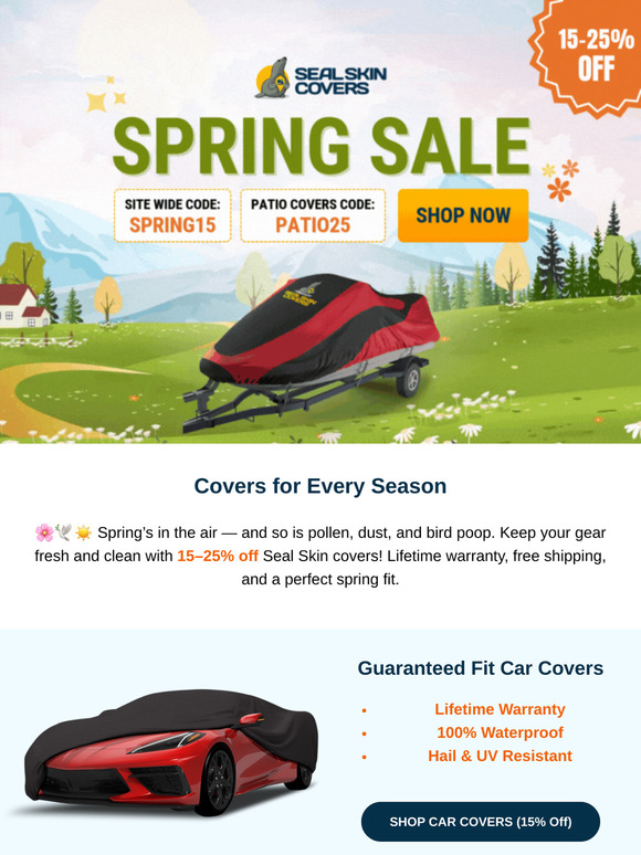 🌸 Spring Sale - Get 15-25% Off!
