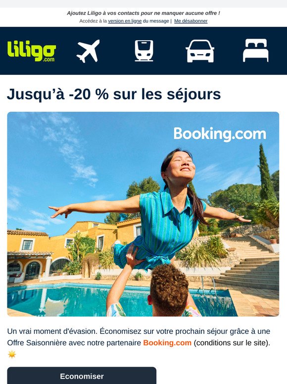 Des prix réduits sur vos séjours avec l'Offre Saisonnière Booking.com ! ☀️