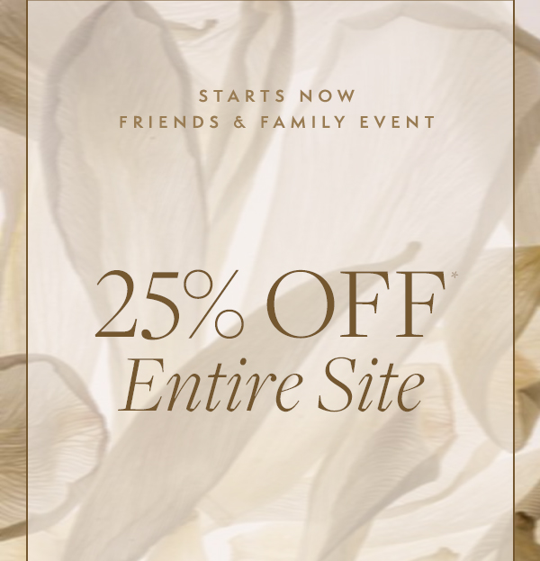 Starts Now: The entire site is 25% off regular-priced items. Shop the Friends & Family Event today. 