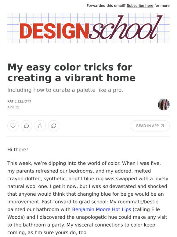 Schoolhouse: My easy color tricks for creating a vibrant home | Milled