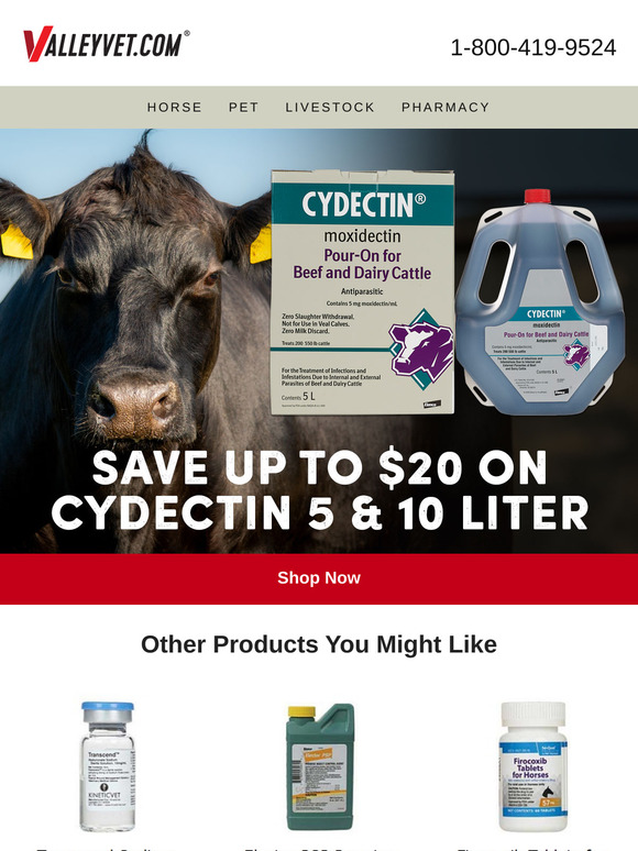 Cydectin Sale - 1 Week Only!