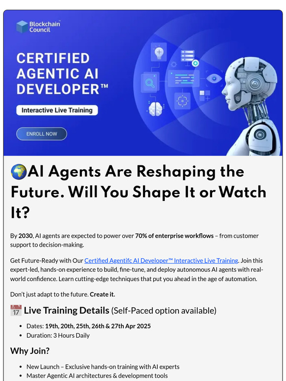 🚀Learn AI Agents Live. Upgrade Fast. Lead the Future