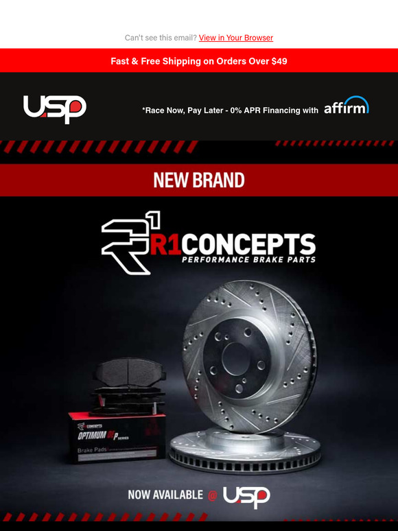 New -> Stop Faster, Brake Smarter - R1 Concepts Joins USP!