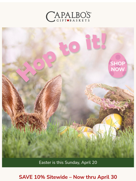 Hurry, Easter is this Sunday...