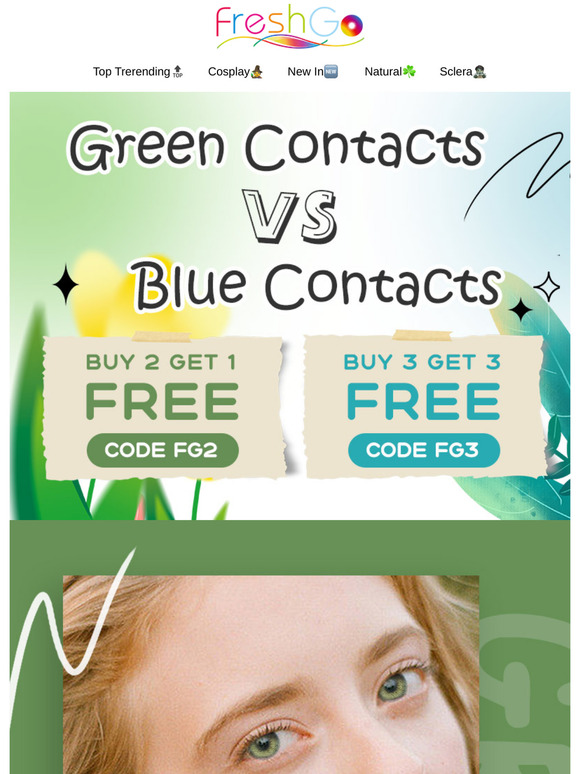 Green Contacts VS Blue Contacts | Which color Do You Like Better?