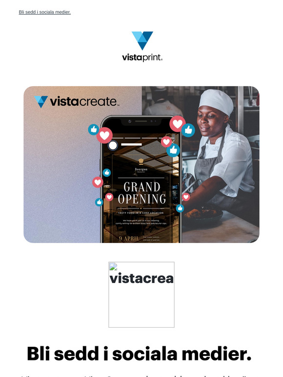 Vi presenterar VistaCreate – det snabba och enkla sättet att skapa inlägg som sticker ut.