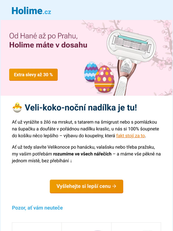 [Extra sleva až 30 %] 🐣 Veli-koko-noční nadílka je tady →