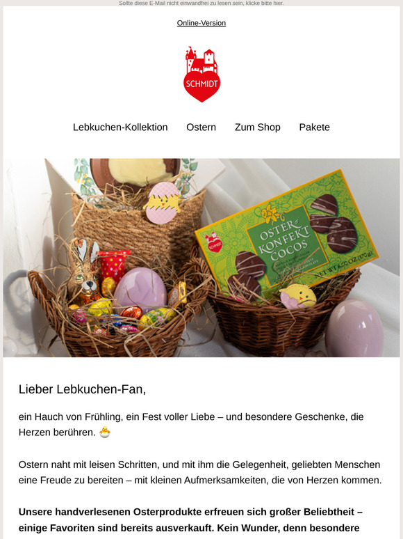🐣 Osterfreude zum Verschenken – rechtzeitig geliefert, solange der Vorrat reicht!