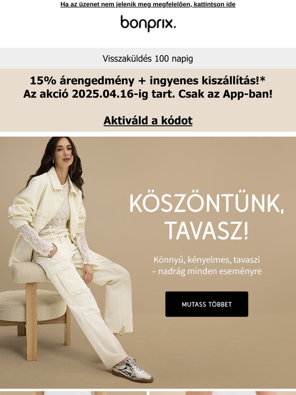 Tavaszi look: Nadrág és farmer
