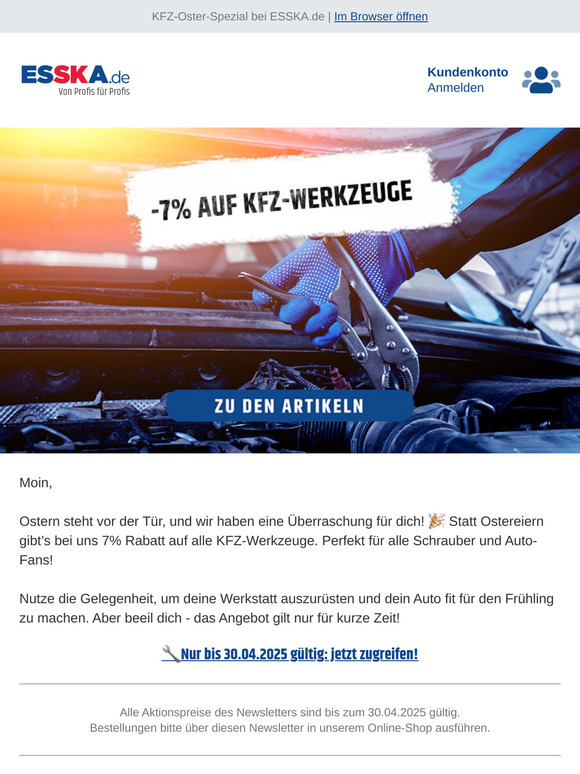 🐰 Oster-Special: KFZ-Werkzeuge günstiger! 🚗🔧