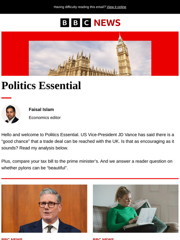 Politics Essential: 'Good chance' of UK-US trade deal
