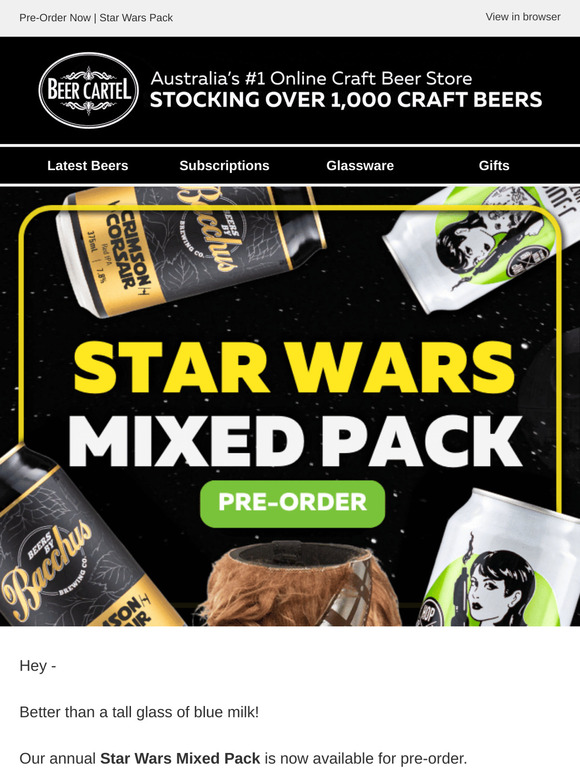 STAR WARS Mixed Pack 💥 Pre-Order Now! 🍺