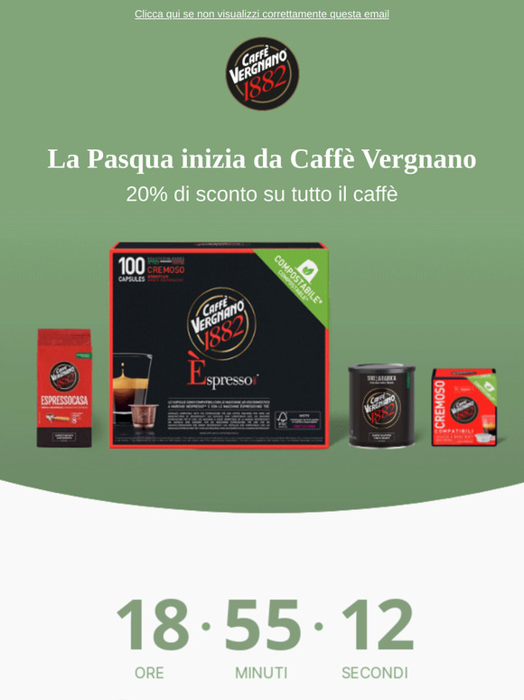 ☕ Ultimo giorno per ottenere il 20% di sconto su tutto il caffè!🌟